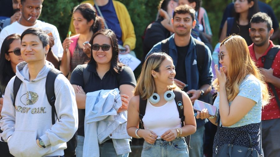 Students gather at a Get Connected event in Castlegar