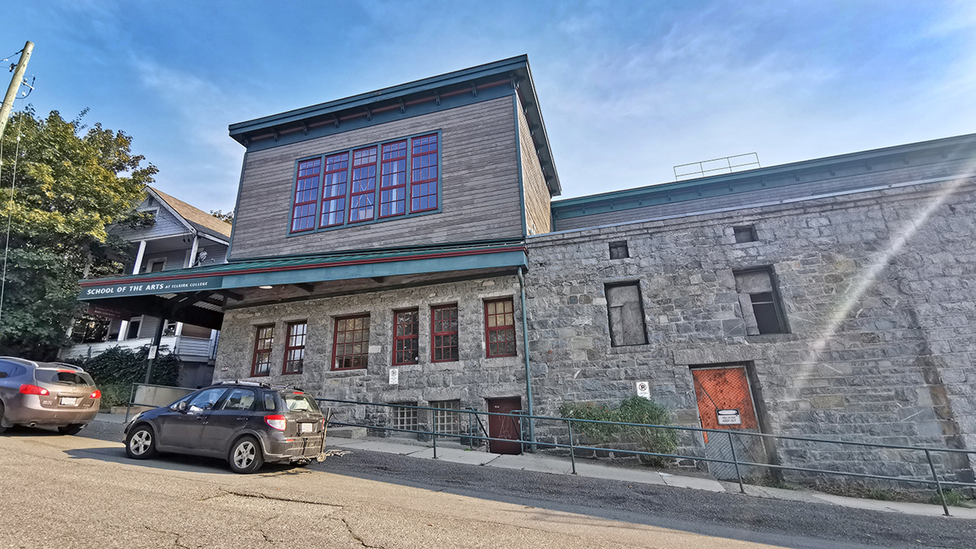Front view of Victoria Street Campus, Downtown Nelson