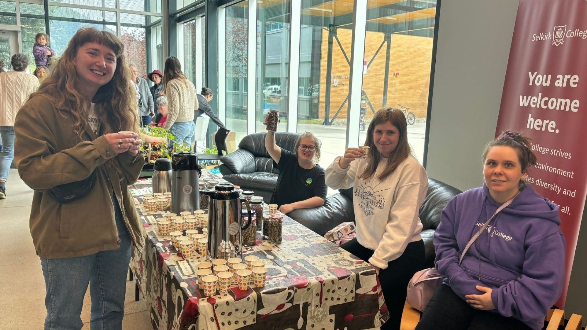 SOAR students selling plants at the Silver King campus spring market