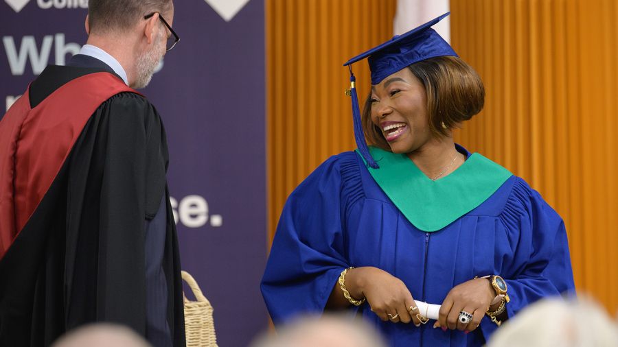 Selkirk College student at Convocation