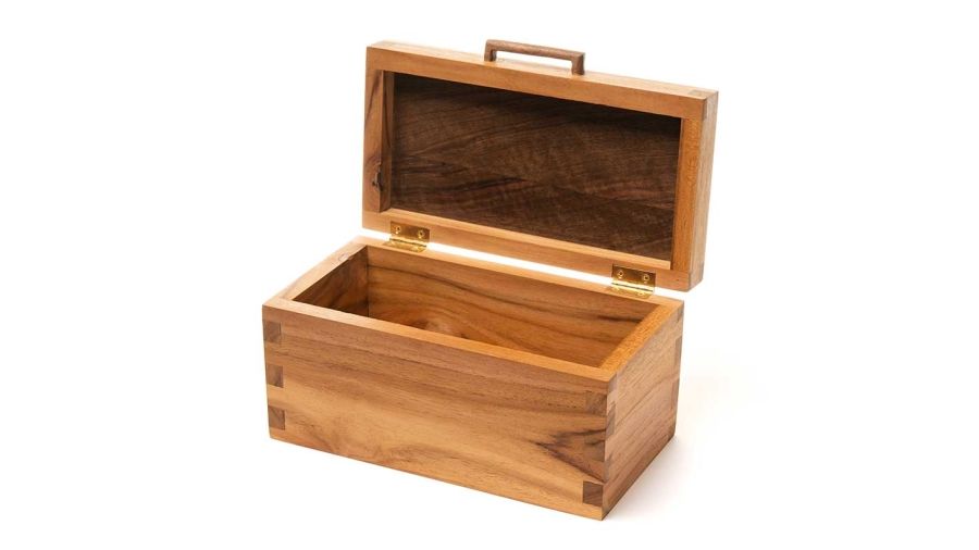 Open wooden box by Philip Coursol