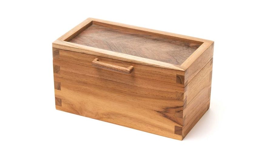 Closed wooden box by Philip Coursol