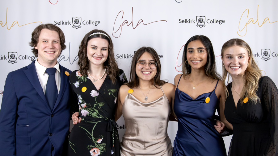 A group in the Gala photobooth