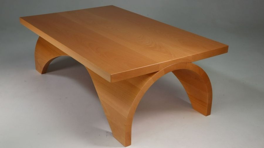 A photo of a handmade table