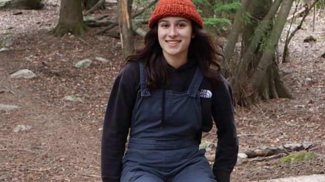 Forest Technology Program Student Gracie Smith in the outdoors