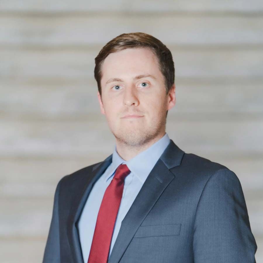 A headshot of student James Tucker