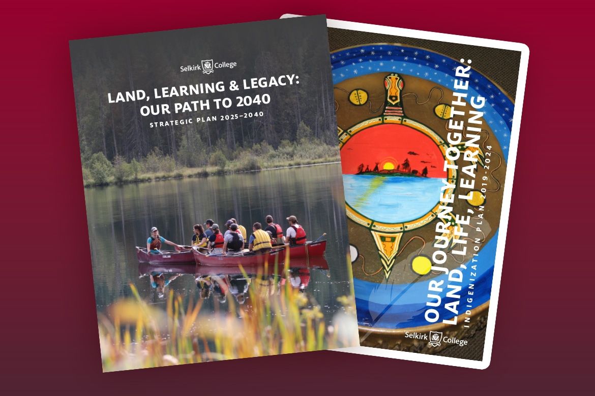 The covers of the strategic plan and the education plan