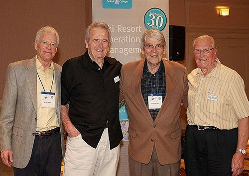 Educational pioneers (L-R) Hugh Smythe, Fred Bosinger, Peter Alder and Jimmie Spencer were the industry leaders responsible for the creation of the SROAM Program.