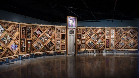 An image of the Witness Blanket art installation