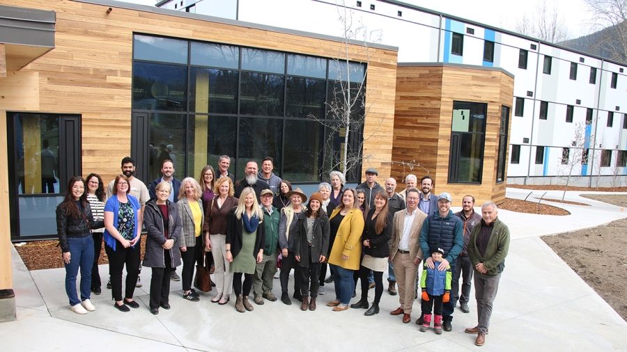 Silver King Campus student housing opening group photo