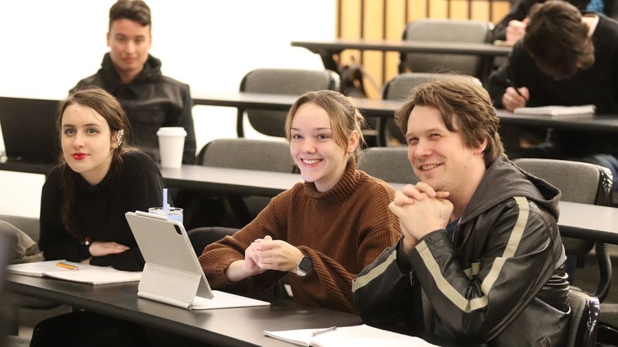 Group of Selkirk College students in classroom