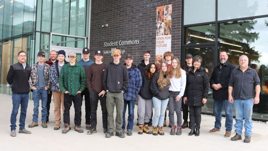 Salmo Secondary School Grade 11 students are currently taking part in the Youth Explore Trades Sampler Program at the Selkirk College Silver King Campus in Nelson.