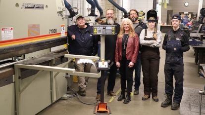 Press Brake Donation from Columbia Basin Trust TWO