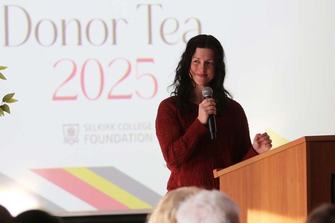 Donor recipient speaks at Donor Tea